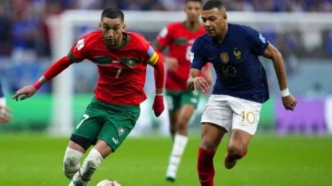 Prancis vs Maroko di semifinal Piala Dunia 2022