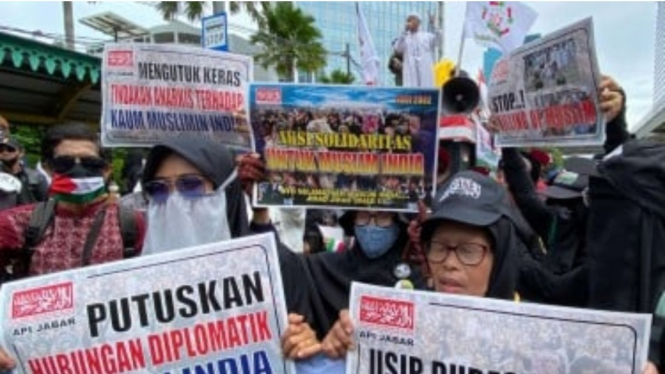 Aksi solidaritas muslim digelar PA 212 (Foto ilustrasi)