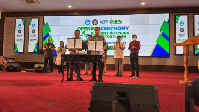 Peluncuran program 1.000 Mahasiswa Wirausaha oleh UB dan HPN
