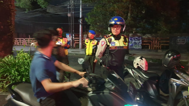 Patroli balap liar oleh Satlantas Polresta Malang Kota