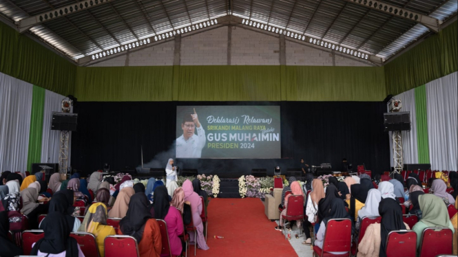 Relawan Srikandi Malang Raya beri dukungan untuk Cak Imin