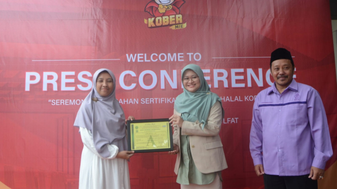 Kober Mie mendapatkan sertifikasi halal Indonesia