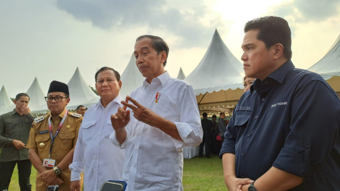 Presiden Joko Widodo di Pasar Rakyat di Kota Malang