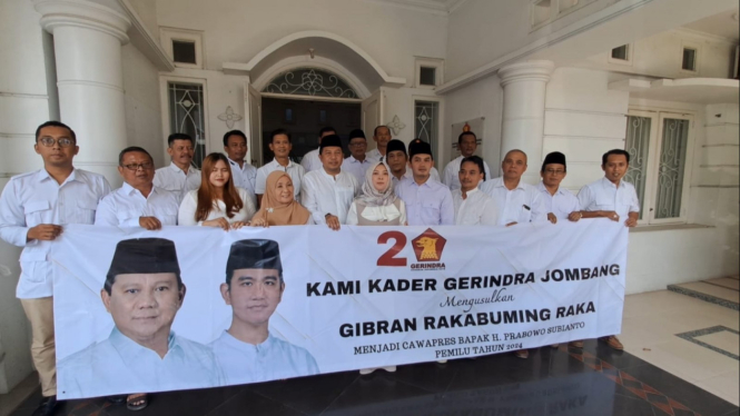 DPC Gerindra Jombang deklarasi dukung Prabowo-Gibran.