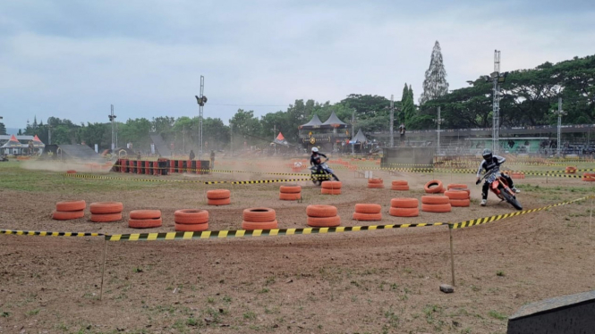 Trial Game Dirt 2023 di Sirkuit Rampal Malang.