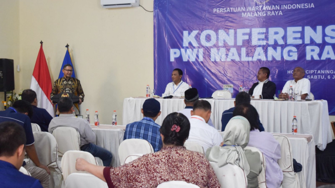 Pj Wali Kota Batu, Aries Agung Paewai buka konferensi PWI Malang Raya