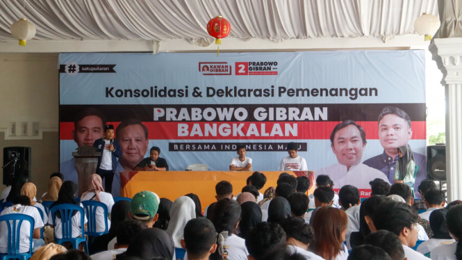 Deklarasi dukungan Prabowo-Gibran di Bangkalan Madura.