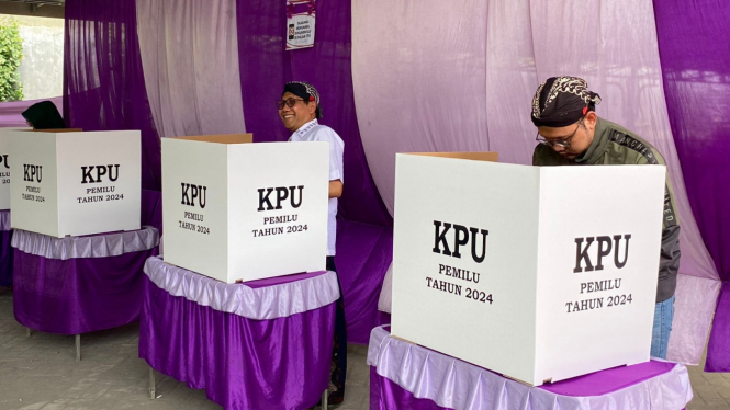 Pemungutan suara di salah satu TPS di Jombang. (Ilustrasi)
