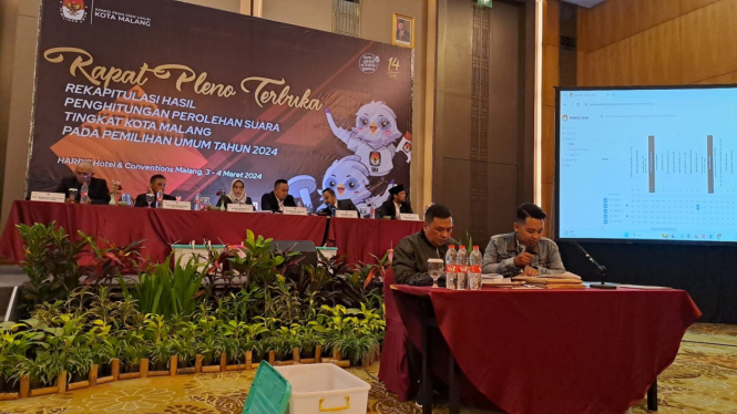 Rapat pleno terbuka KPU Kota Malang