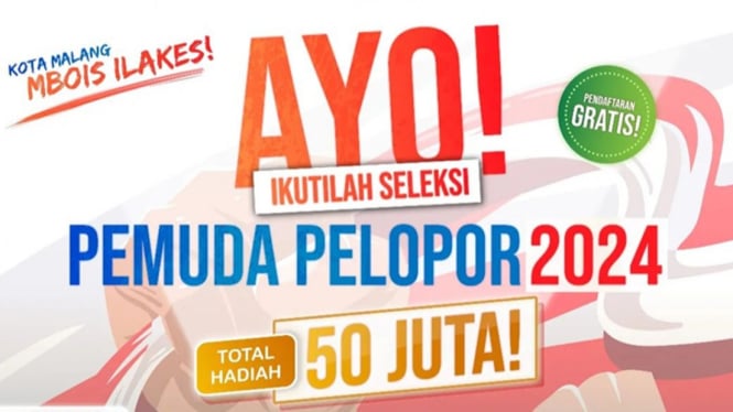 Disporapar Kota Malang Buka Pendaftaran Pemuda Pelopor 2024.
