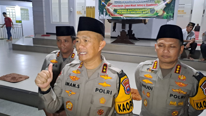 Kapolda Jatim Irjen Pol Imam Sugianto di Polresta Malang Kota