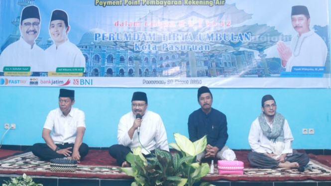 Wali Kota Pasuruan Saifullah Yusuf di Perumda Tirta Umbulan