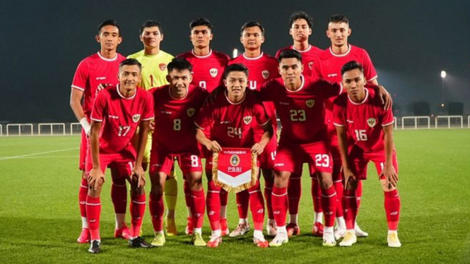 Skuad Timnas Indonesia U23 di Piala Asia U23 2024.