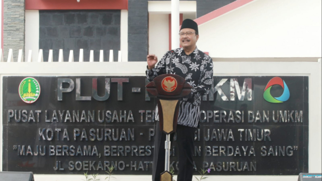 Wali Kota Pasuruan, Saifullah Yusuf resmikan PLUT KUMKM
