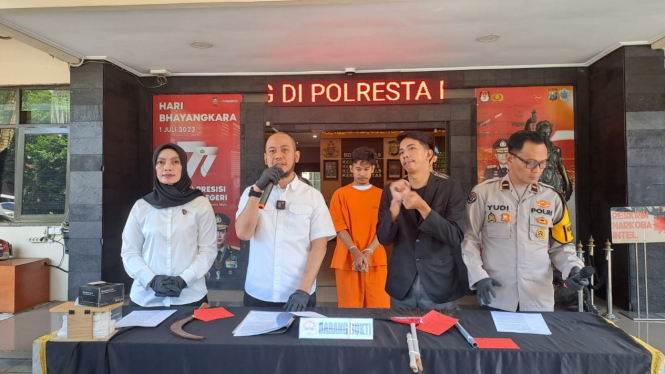 MRR saat ditangkap Polresta Malang Kota