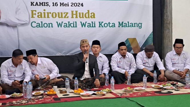 Bakal Calon Wakil Wali Kota Malang, Fairouz Huda (jas hitam)