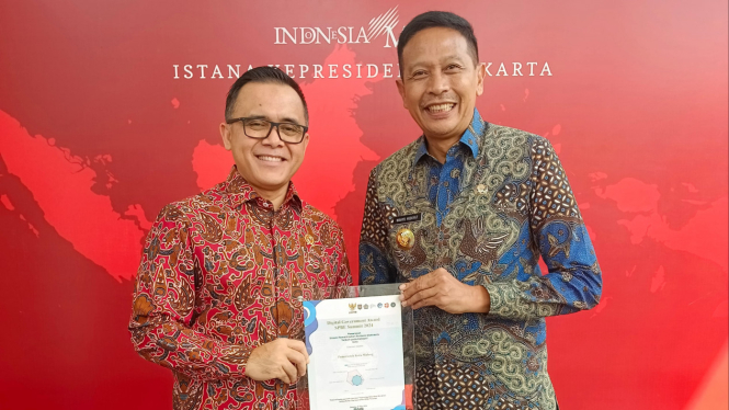 MenPANRB Abdullah Azwar dan Pj Wali Kota Malang, Wahyu Hidayat.