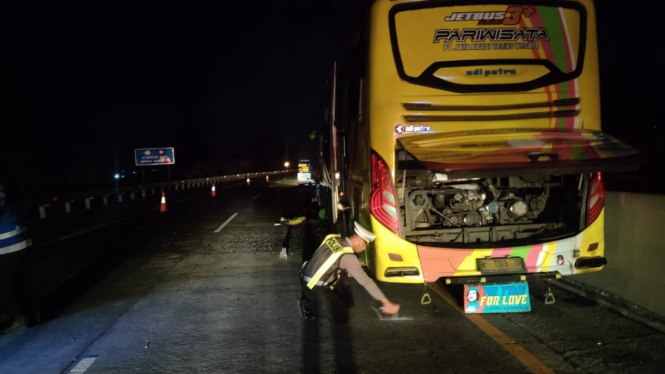 Kondisi Bus Pasca Kecelakaan