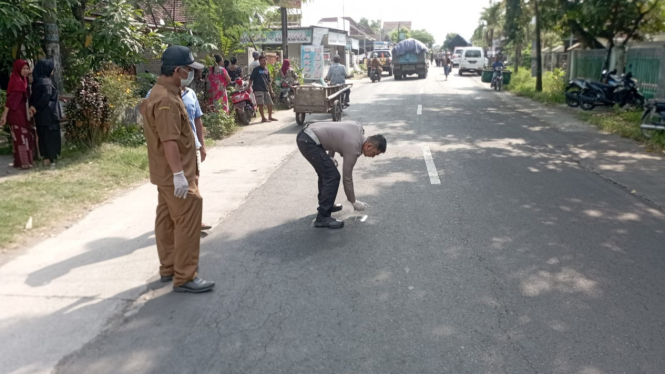 Olah TKP kecelakaan Jombang