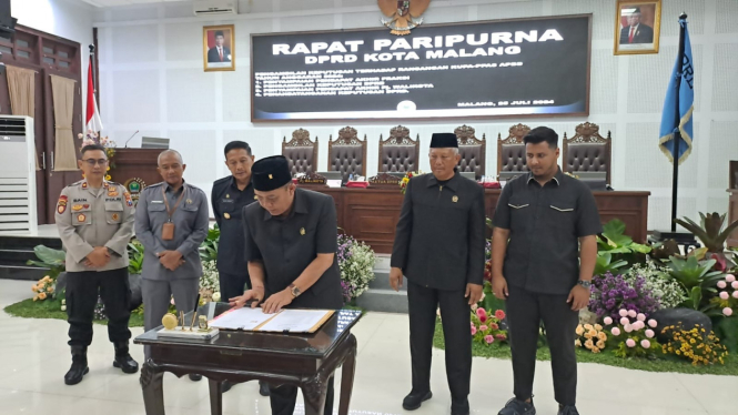 Pengesahan rancangan KUPA-PPAS APBD Kota Malang 2024