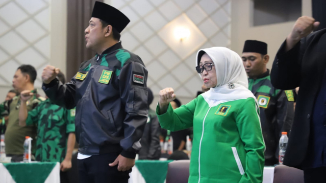 DPW PPP Jatim saat deklarasi dukungan Khofifah-Emil