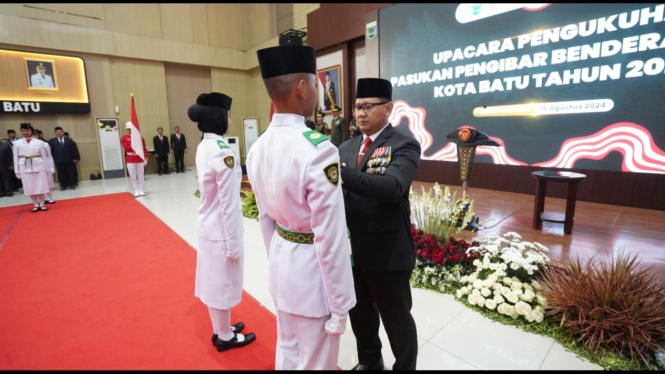 Pengukuhan Paskibraka Kota Batu