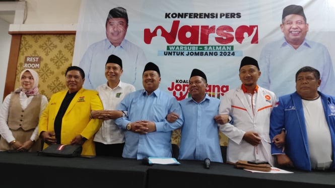 Deklarasi pasangan Pilkada Jombang, Warsubi-Salman.