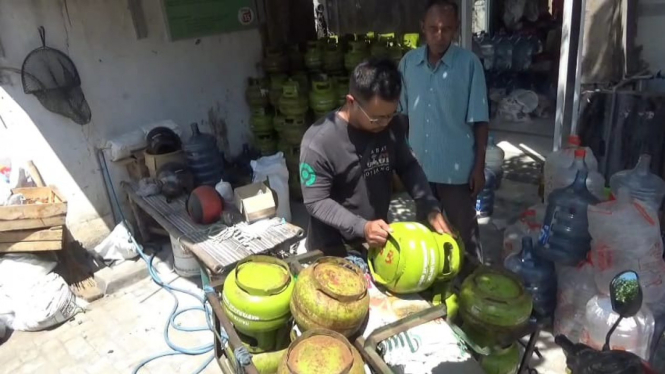 Stok tabung gas elpiji 3 kilogram di Jombang langka