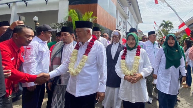 Paslon Salaf, M Sanusi - Latifah Shohib di Pilbup Malang.