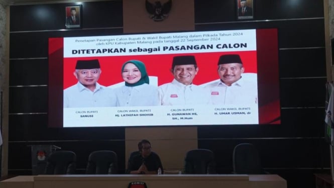 KPU Kabupaten Malang tetapkan  2 Paslon di Pilbup Malang