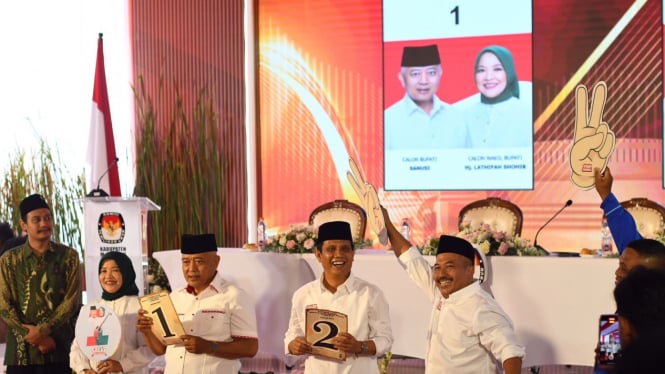 KPU lakukan pengundian nomor urut Paslon Pilbup Malang