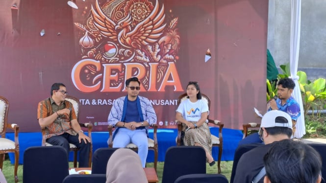 Talk show CERIA (Cerita dan Rasa Kuliner Nusantara) di Kota Batu.