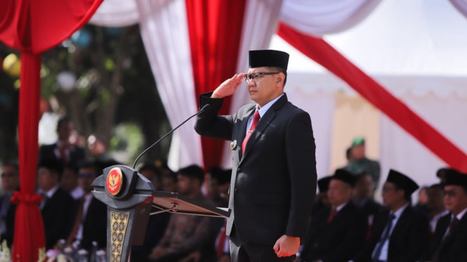 Pj Wali Kota Batu, saat Upacara Hari Kesaktian Pancasila.