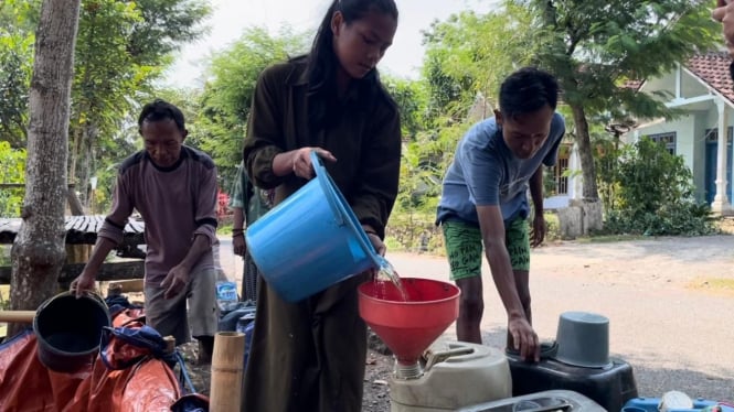 Warga Sumbermanjing Wetan, Malang alami kekeringan.