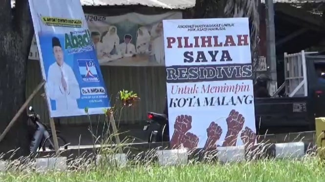 Baliho sarkas bermunculan di Pilkada Kota Malang