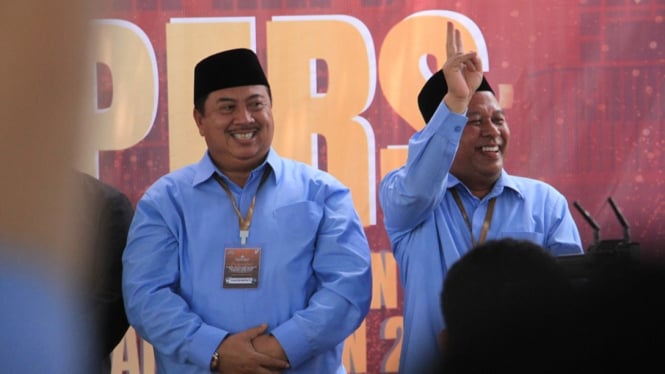 Pasangan calon Warsubi-Salmanudin Yazid dalam Pilkada Jombang 2024.