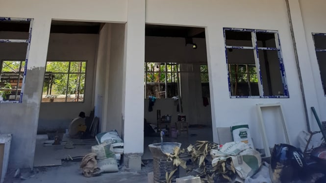 Pekerjaan rehab gedung SDN Kepuhkembeng 3 Jombang.