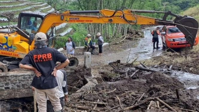 Banjir bandang yang pernah menerjang Kota Batu (ilustrasi)