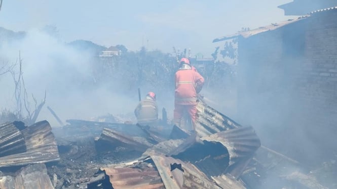 Kebakaran kandang ternak di Kota Batu