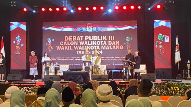 Debat terakhir Pilkada Kota Malang.