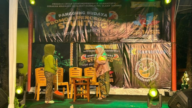 Lomba drama tentang stunting di Alun-alun Batu