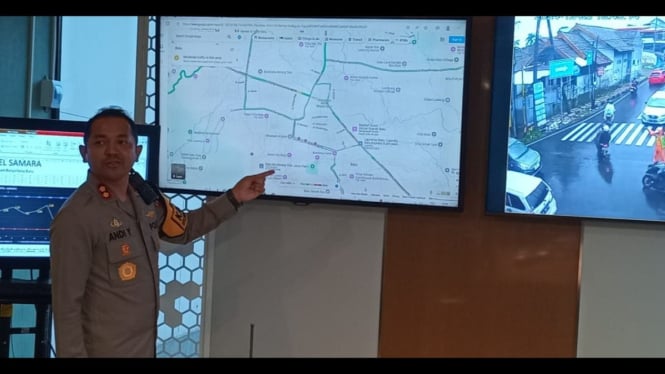 Kapolres Batu saat pemaparan pengaturan lalin