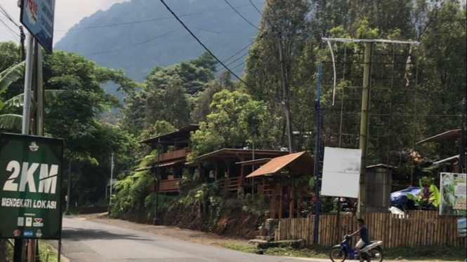 Kawasan destinasi wisata di Pacet, Mojokerto.