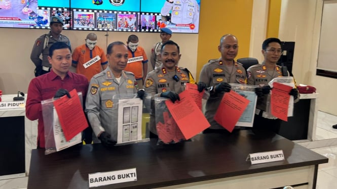 Rilis di Mapolres Batu penetapan tersangka