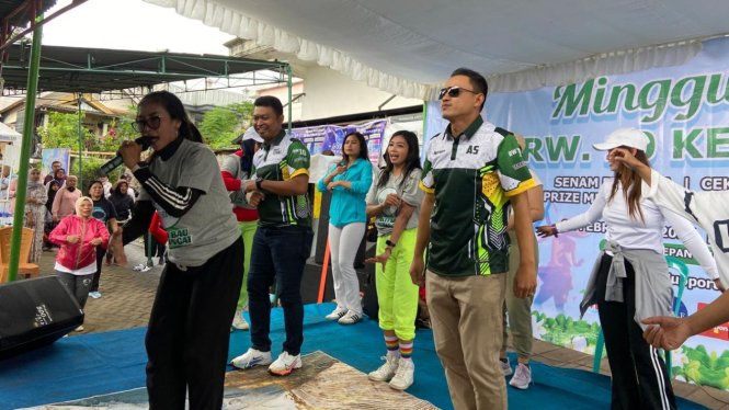 Senam sehat bersama warga Temas Kota Batu
