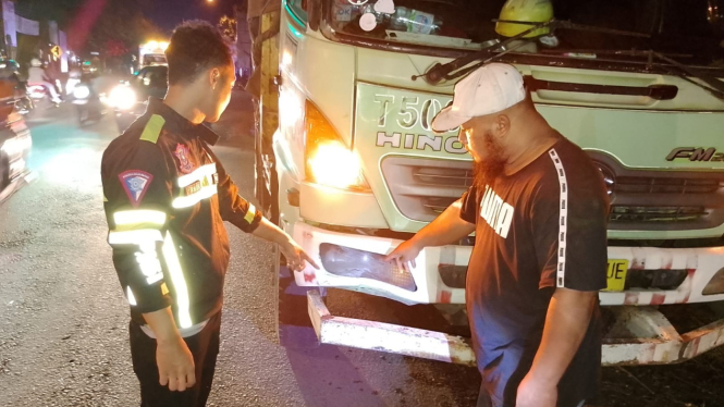 Kendaraan yang terlibat laka lantas di Jombang.