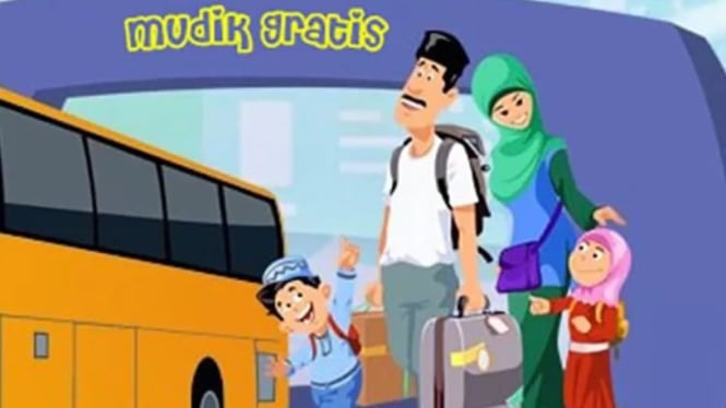 Ilustrasi mudik gratis