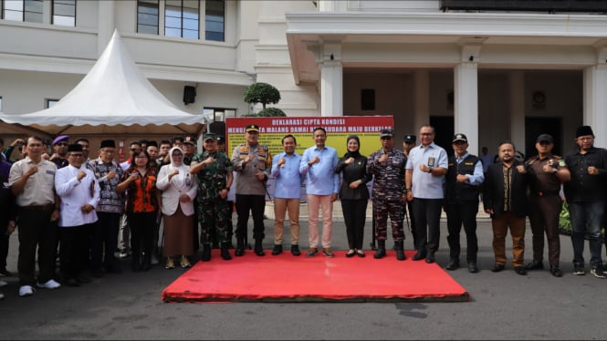 Deklarasi Damai Sertijab Wali Kota dan Wakil Wali Kota Malang