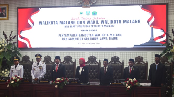 Sertijab Wali Kota dan Wakil Wali Kota di Gedung DPRD Kota Malang