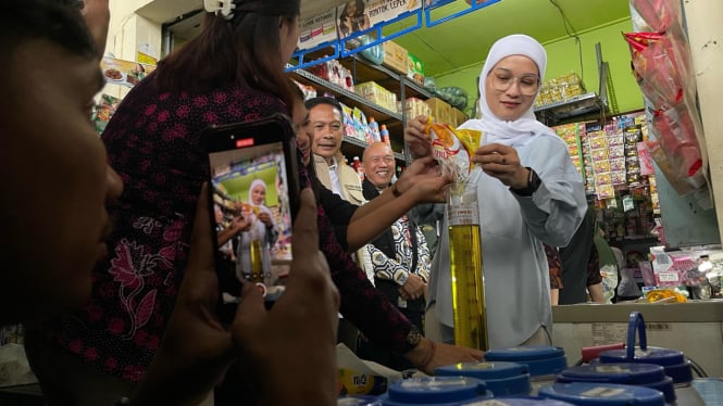 Ketua DPRD Kota Malang, Amithya Ratnanggani sidak ke pasar